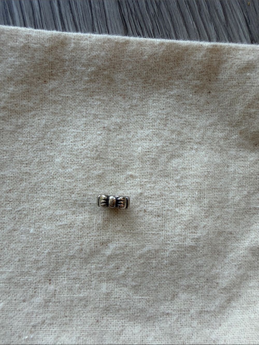 Pandora sterling silver bow spacer charm